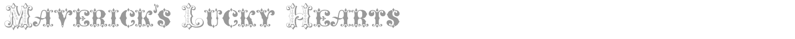 Maverick's Lucky Hearts font preview